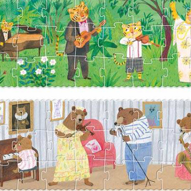 Londji Dwustronne Puzzle Dzika Muzyka 36el 3+