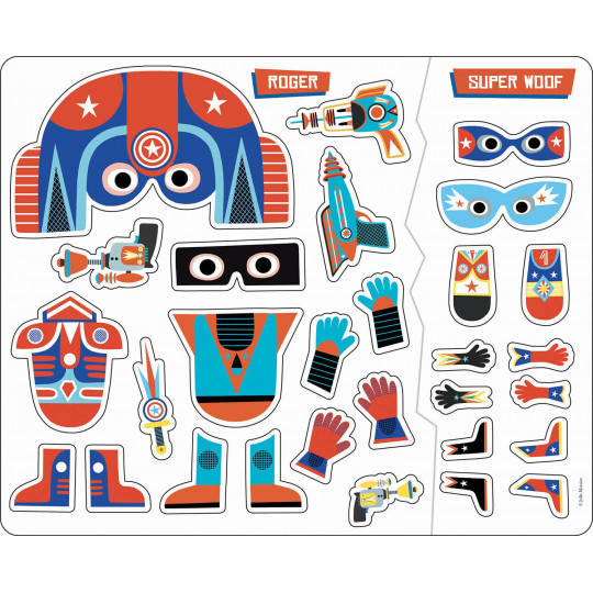 Auzou Naklejki Superbohaterowie 200szt 3+