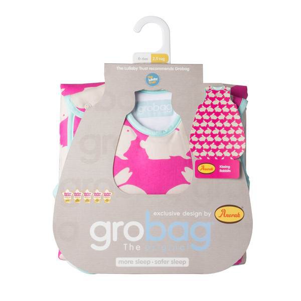 Gro Company Śpiworek Anorak Kissing Bunnies 1.0 tog 18-36 m