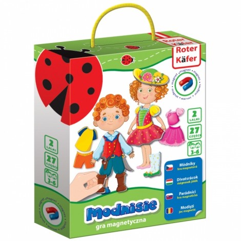 Gra magnetyczna Modnisie - Układanie strojów 3+