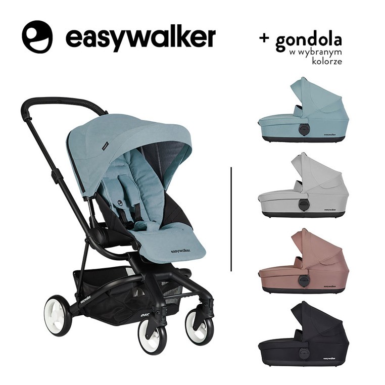 Easywalker Charley Wózek Głęboko-Spacerowy Glacier Blue 0+