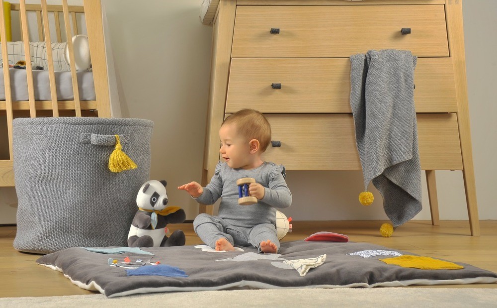 Kikadu Kosze na Akcesoria Panda 3 szt. | Pokój Dziecięcy