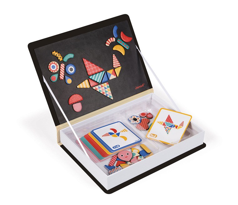 Janod Magnetibook Układanka Magnetyczna Kształty 3-8 lat