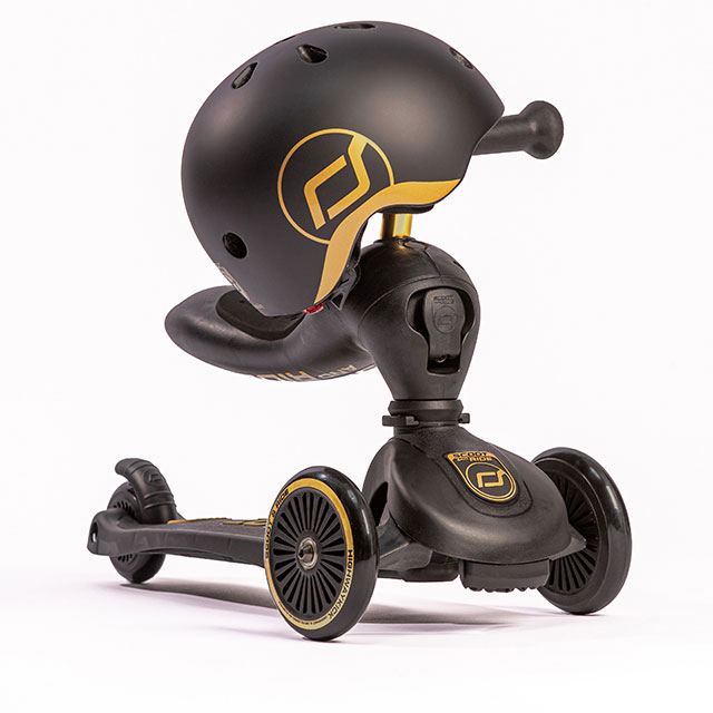 SCOOTANDRIDE, Kask XXS-S dla dzieci 1-5 lat Black wersja limitowana