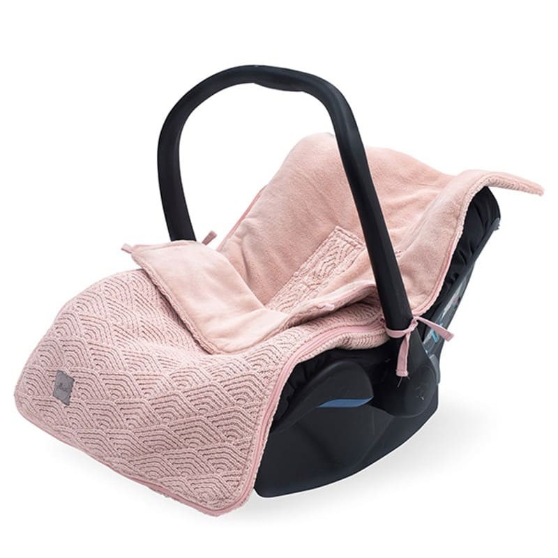 Jollein Śpiworek River Knit do Wózka/Fotelik 0+ Pale Pink