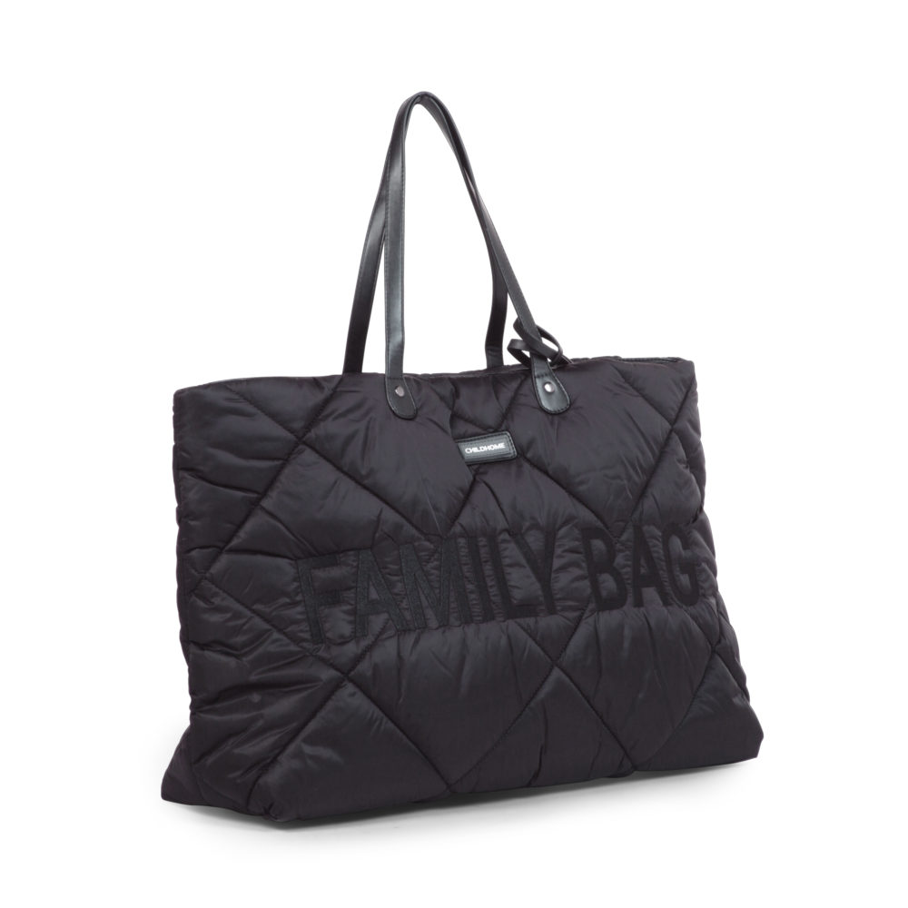 Childhome Torba Family Bag Pikowana Czarna - Praktyczna dla Rodziny