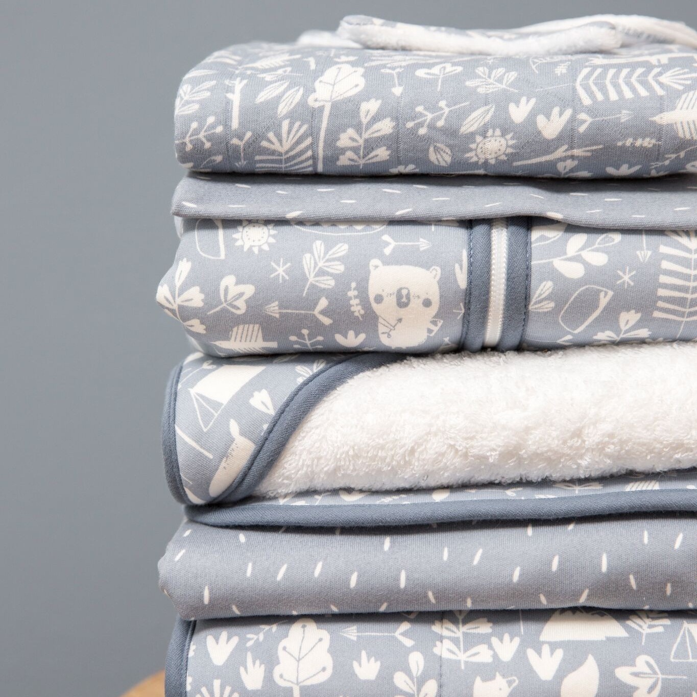 Little Dutch Śpiworek z Rękawami 90cm Little Stars Blue