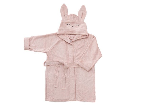 Bamboom Szlafrok Bambusowy Różowy z Kapturkiem 2-4 lata