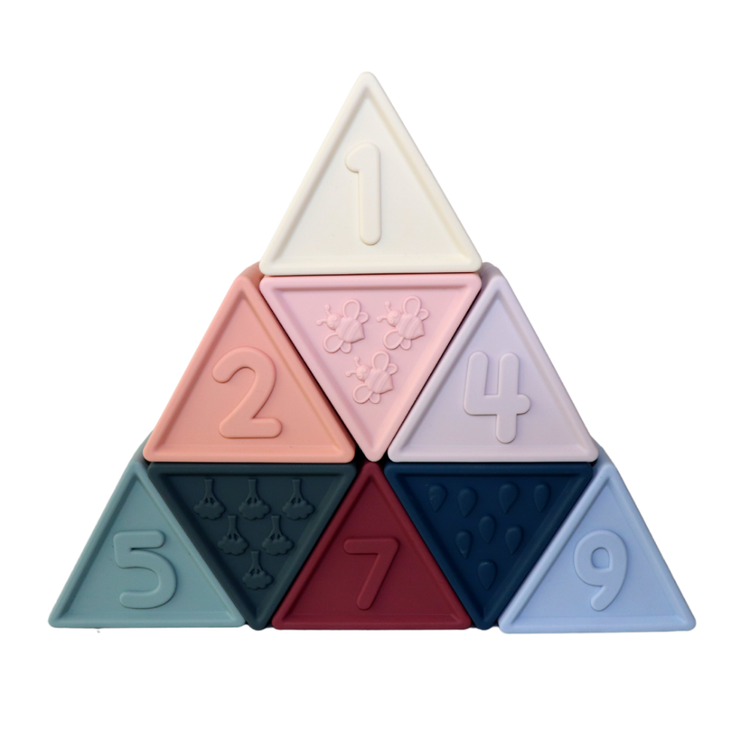 Jellystone Designs Triblox Klocki Sensoryczne Kolor Ziemi 9+ m