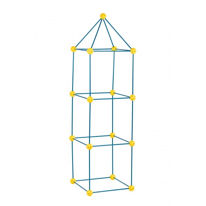 Zwariowany namiot żółto - niebieski