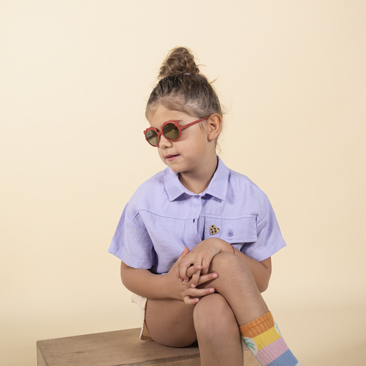 Okulary przeciwsłoneczne Lion 2-4 ceglasty