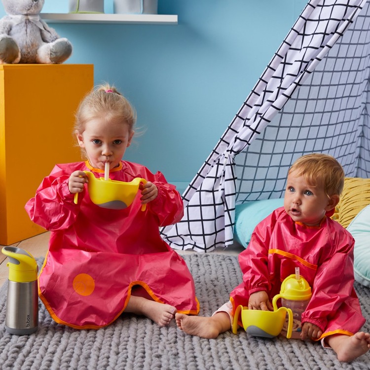 B.box Fartuszek wodoodporny z rękawami 2-4 lata Strawberry Shake