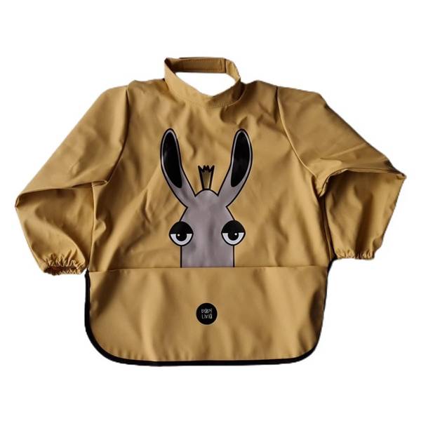 Baby Livia Śliniak z rękawkami Yellow Łoś 6m+