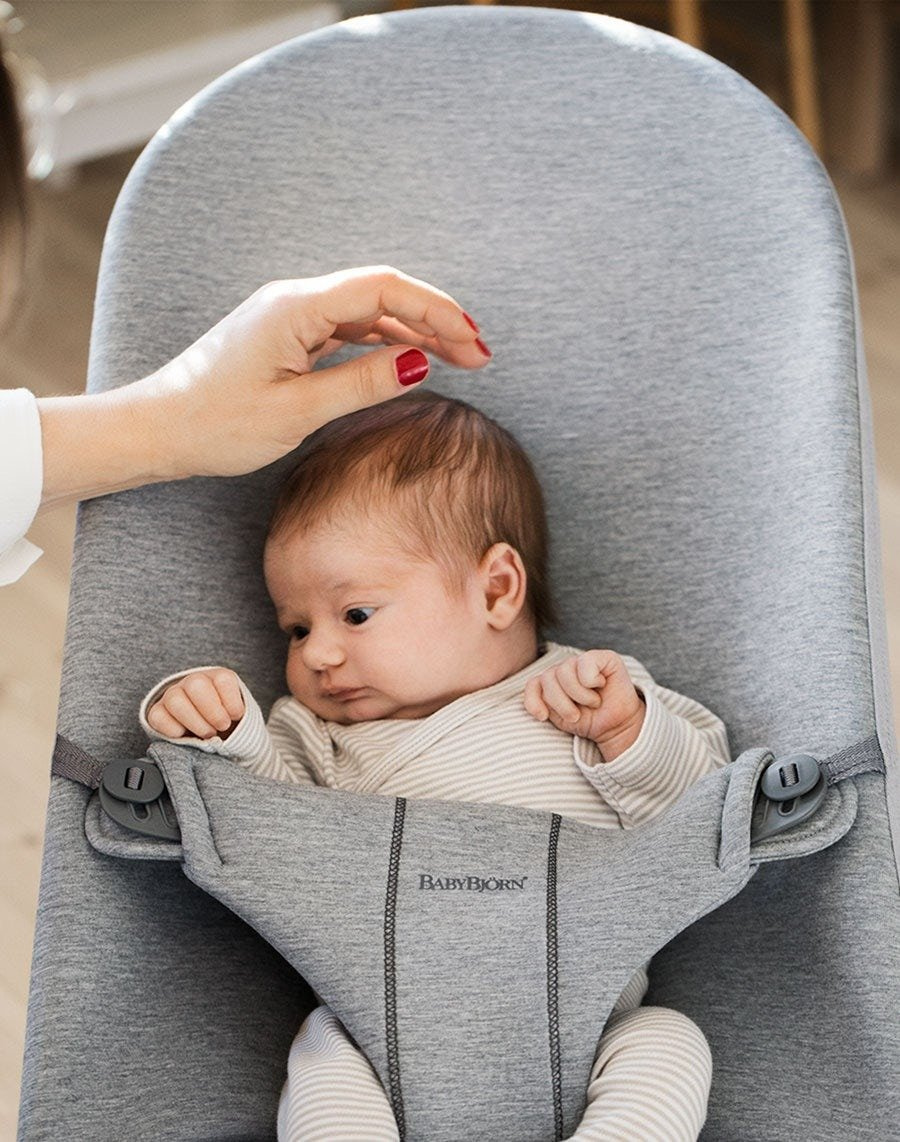 BabyBjorn Leżaczek Bliss 3D Jersey Jasny Szary