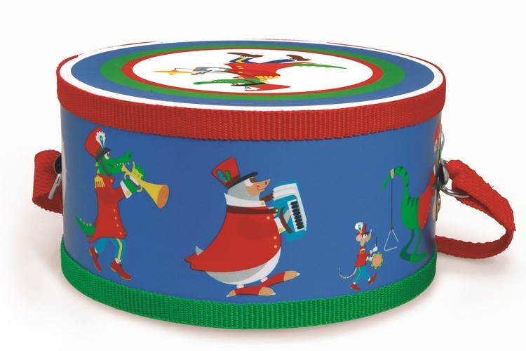 Scratch Bęben Fanfare Drewniany Instrument +2