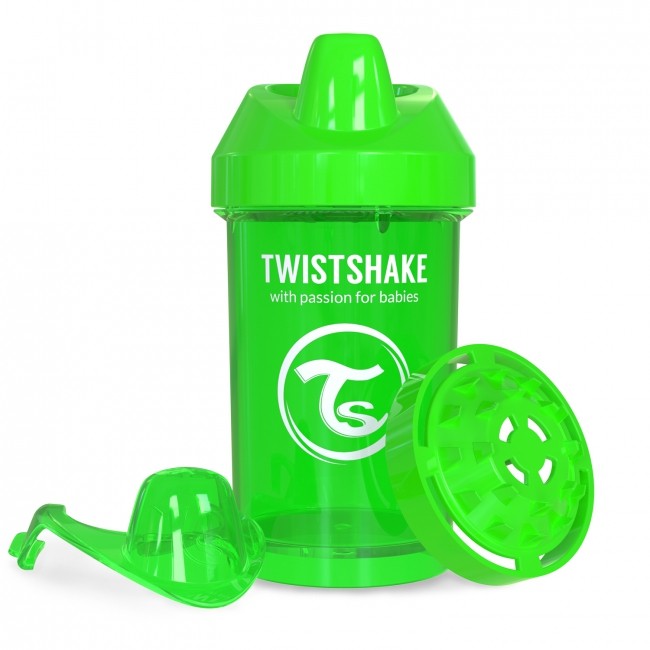 Twistshake Kubek Niekapek z Mikserem Zielony 300ml 8m+