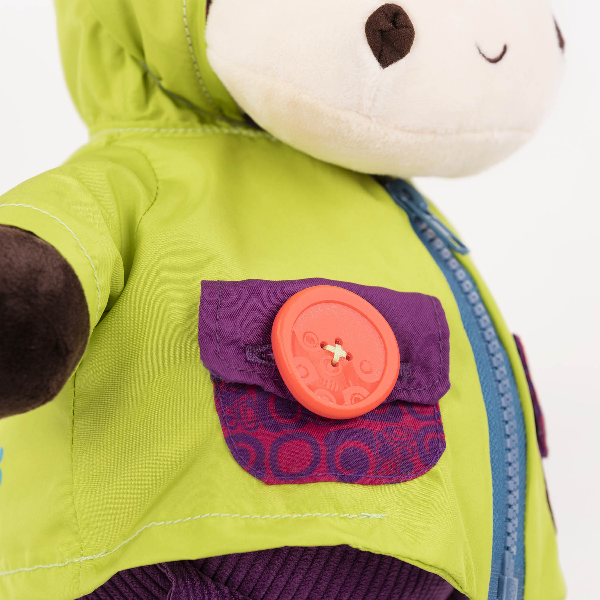 B.toys Chichotek Zebb Zebra do nauki ubierania 2+