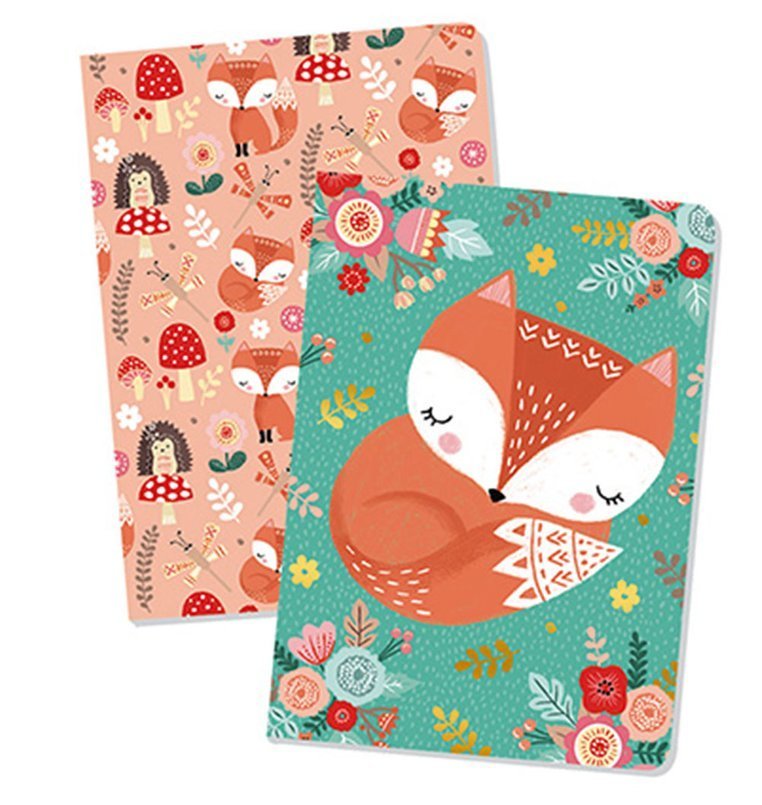 Janod Miękki notesik lisek/jednorożec 7+ lat