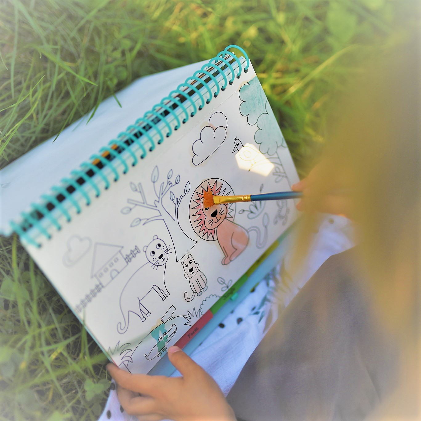 Auzou Kolorowanka Wodna Dzikie Zwierzątka 3+