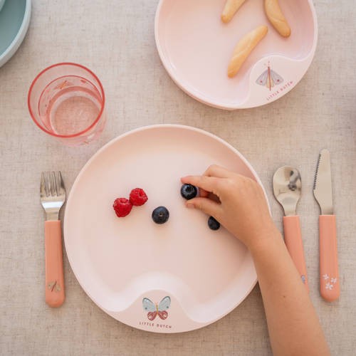 Little Dutch, Szklanka dla dzieci Mio Flowers & Butterflies