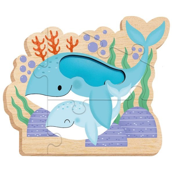 Auzou Puzzle Sensoryczne Zwierzątka 1+ 3-częściowe