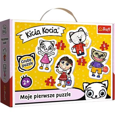 Trefl Puzzle Kicia Kocia Classic 4 Układanki 2+