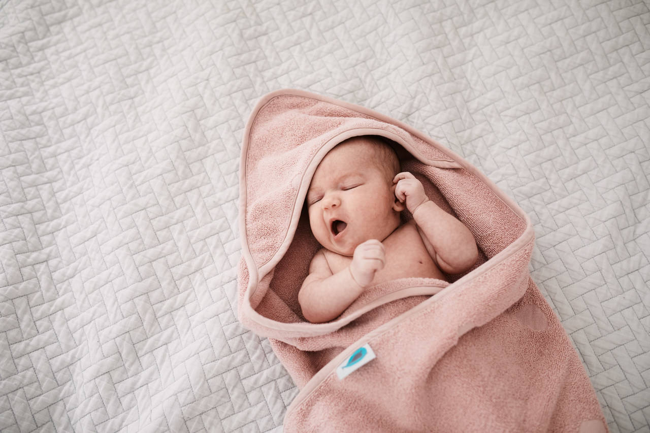 Ręcznik bawełniany 85x85cm Dusty Pink | PS67495