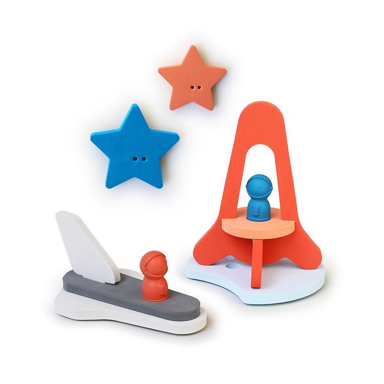 Quut Piankowe Puzzle 3D Quutopia - Wyprawa na Księżyc 10m+