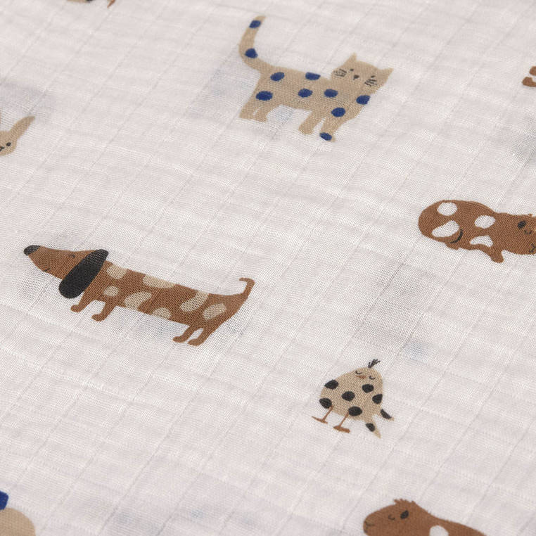 Lassig Muślinowy Otulacz-Kocyk Biobawełna 3szt 0+ Little Mateys