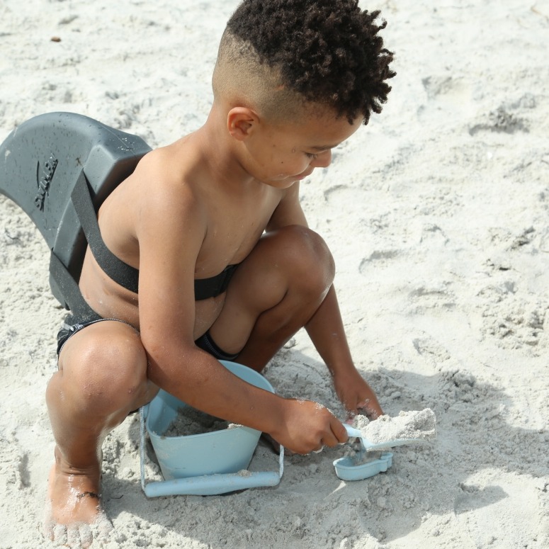 Scrunch Składane Wiaderko Purpurowe - Plaża 12m+