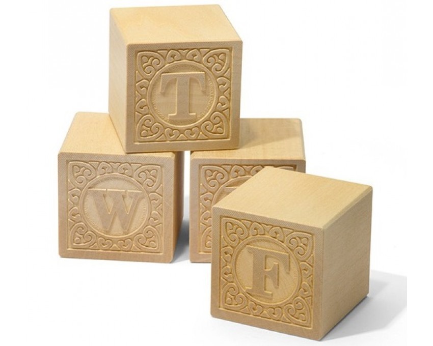 Uncle Goose Alfabet Drewniane Klocki Edukacyjne 1+