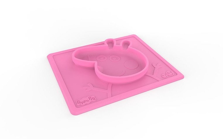 EZPZ Miseczka z Podkładką 2w1 Peppa Pig Różowa