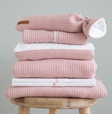 Little Dutch Śpiworek bawełniany Pure pink 110 cm