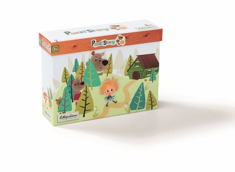 Lilliputiens Puzzle Opowiadanie Złotowłosa 3+