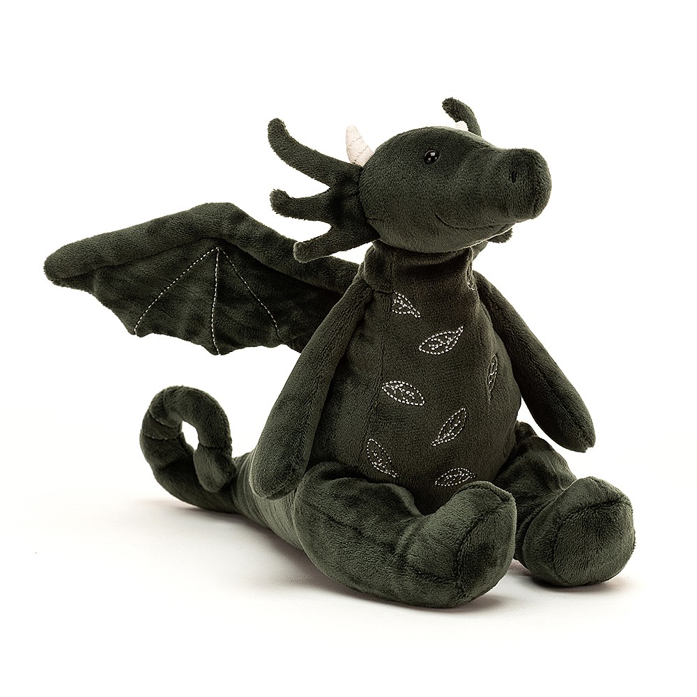 Jellycat Smok Zielony 19 cm - Przytulanka z Weluru 0+