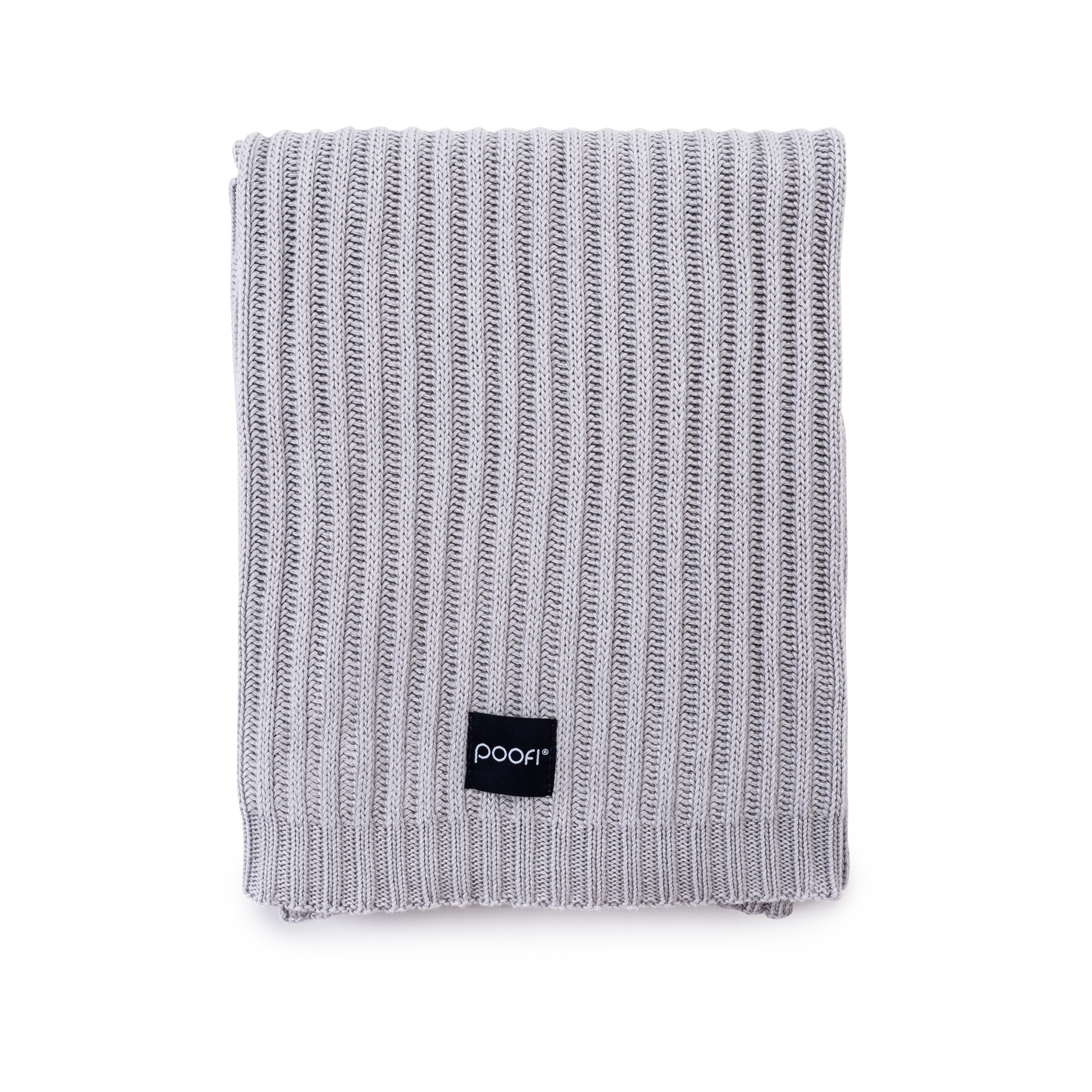 Poofi Kocyk bambusowy Oslo jasny szary 80x100cm