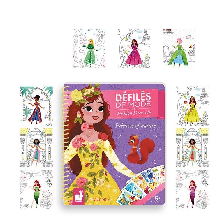 Janod Zeszyt kreatywny Księżniczki i natura 5+ lat