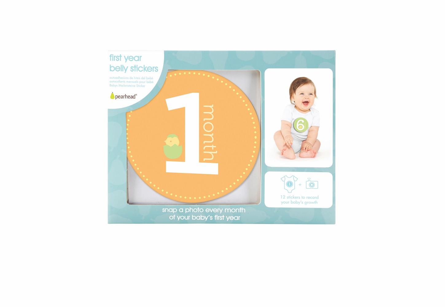 Naklejki na brzuszek z miesiącami - Kolorowe Pamiątki 0+