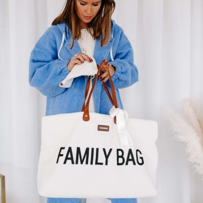 Childhome Torba Family Bag Teddy Bear White - Limitowana Edycja