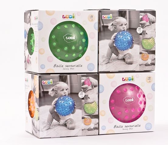 Ludi Piłka Sensoryczna Zielona 20cm 0+