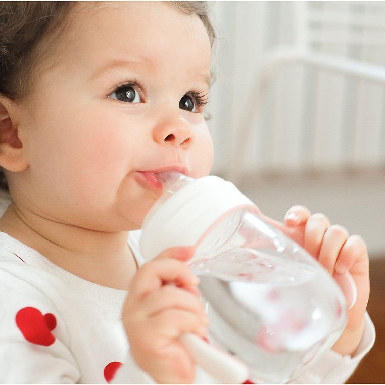 Beaba Butelka treningowa 2w1 Tritan 210 ml old pink 6m+