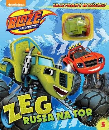 Blaze i Megamaszyny Zaczynamy Wyścig Tom 5 - Książeczka z autem