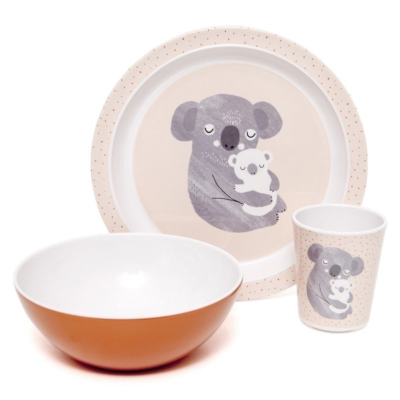 Petit Monkey Talerz Płaski Koala Melamina 1+