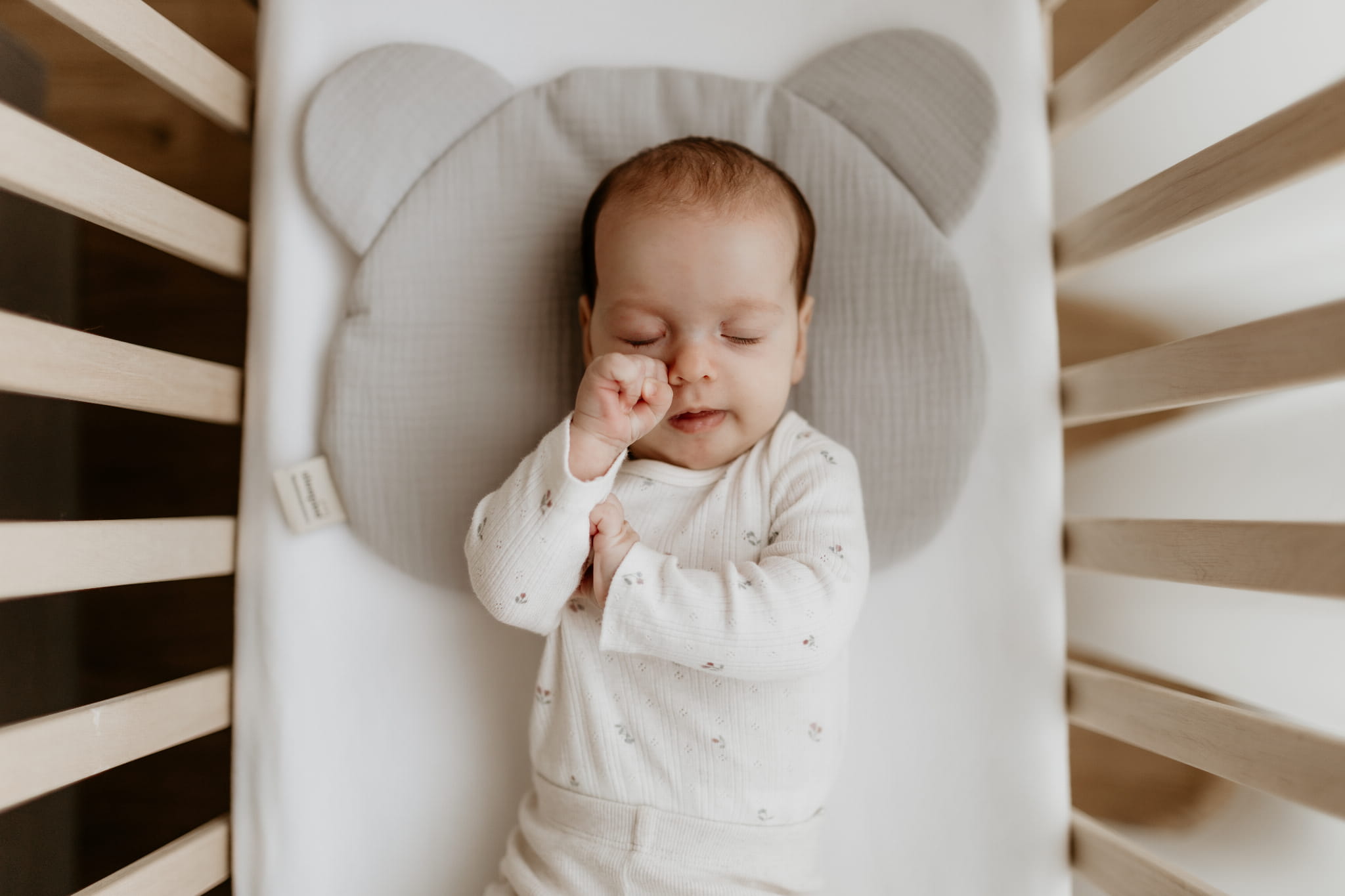 Sleepee Poduszka Muślinowa Misiowa Różowa 0+