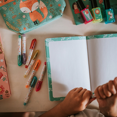 Janod Miękki notesik lisek/jednorożec 7+ lat