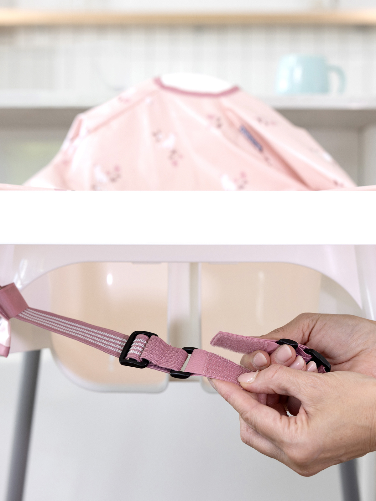 BIBaDO Wodoodporny śliniak z długim rękawem BLW 6m+