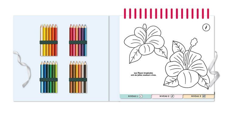 Auzou Zestaw 50 Kolorowanek z Kredkami Natura 3+