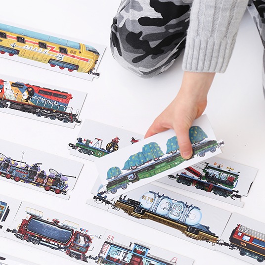 Czuczu Puzzle Układam pociągi 104 el. 5+