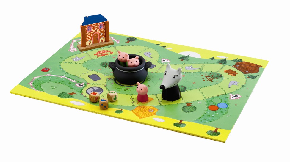 Djeco Wilk i Świnki Gra Planszowa 5-8 lat