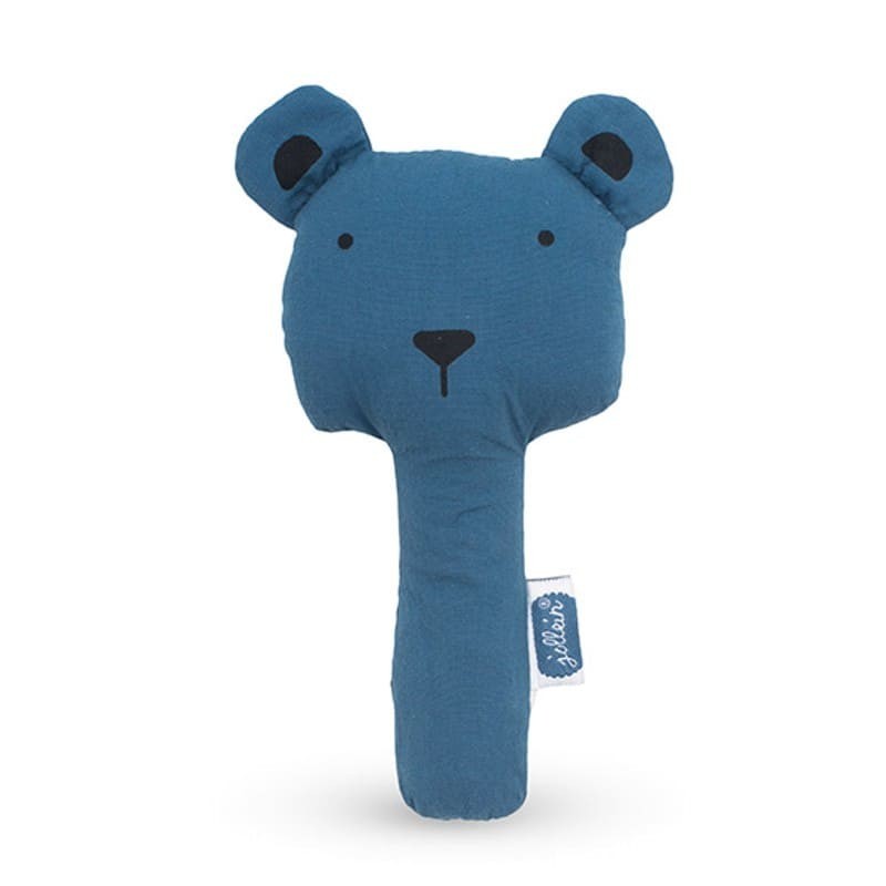 Jollein Grzechotka piszcząca Steel Blue 0m+